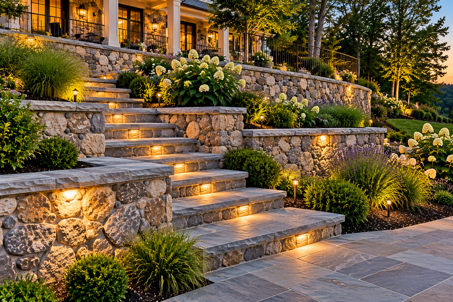 Stone Steps & Retaining Walls